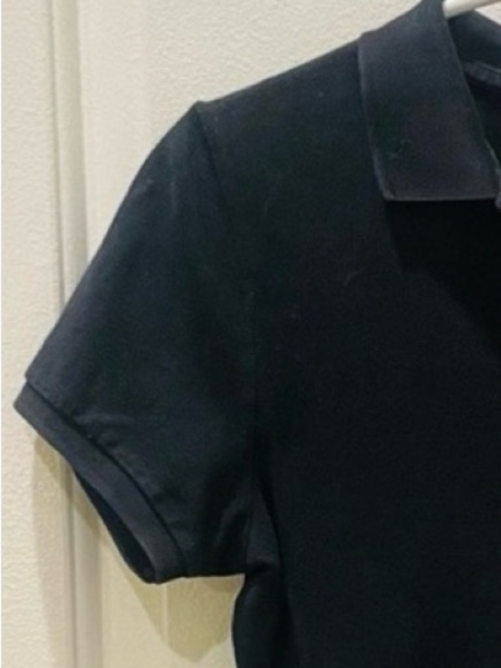 Ralph Lauren Black Polo Shirt/Rhinestone Pony Logo - Picture 6 of 6